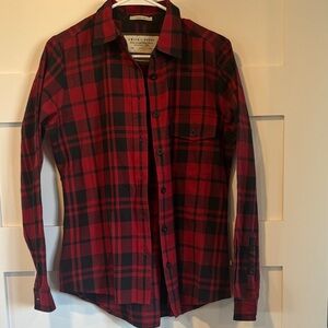 Red and Black Plaid flannel shirt
